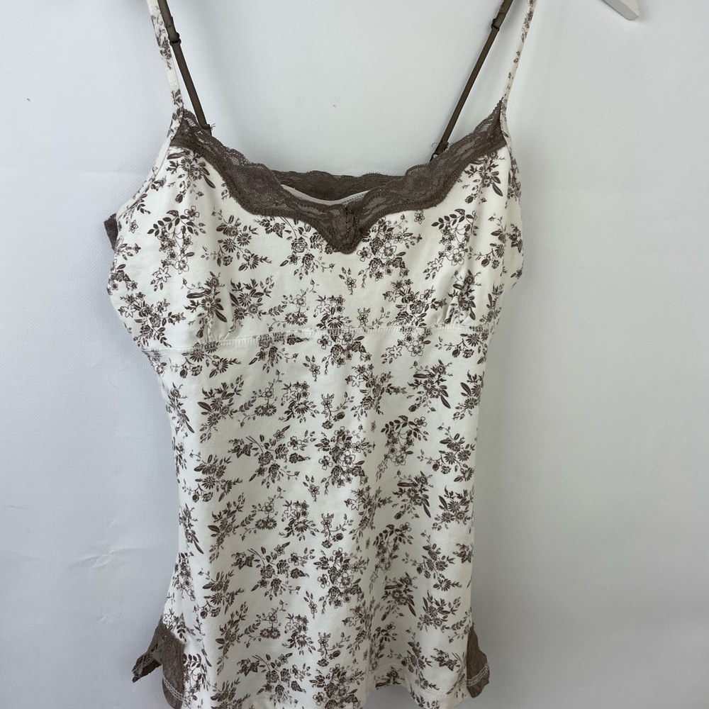 Urban Heritage Brown and Cream Floral Cami